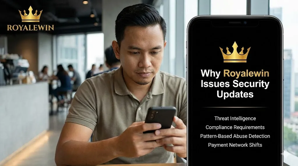 Royalewin security updates on mobile app with safety system improvements