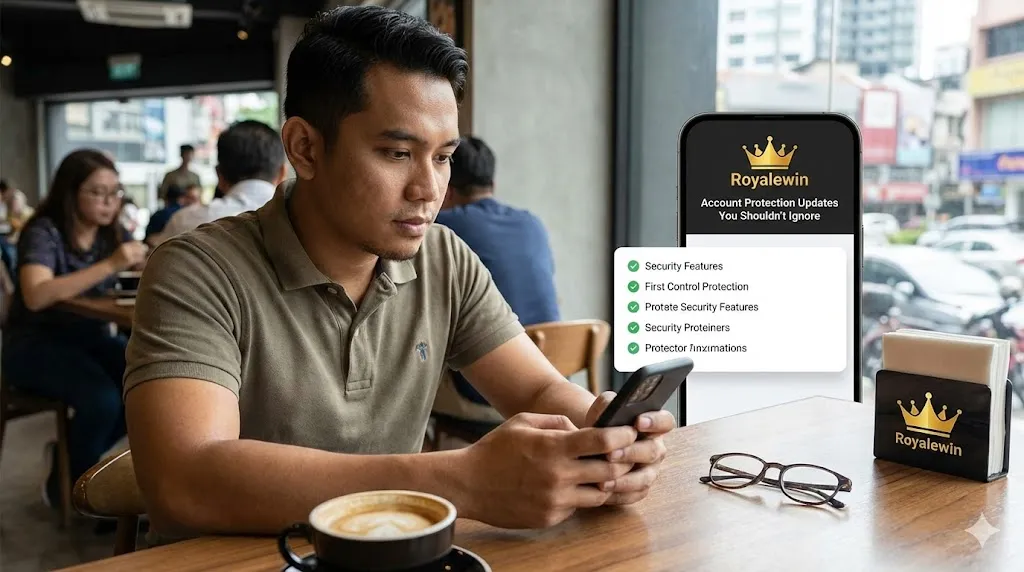Royalewin security updates explaining login and verification enhancements