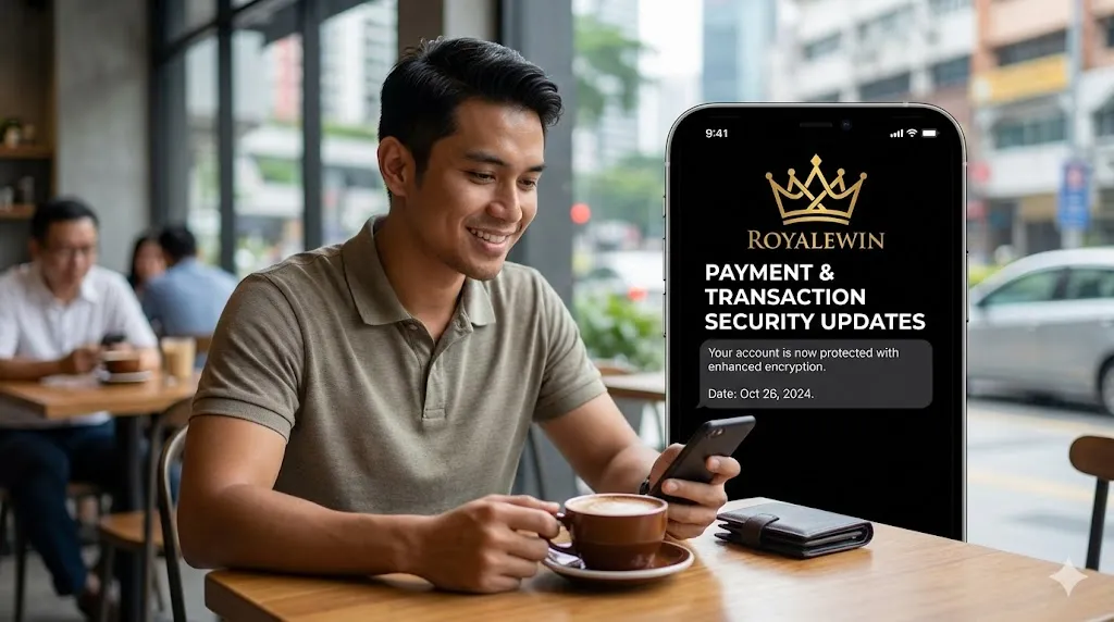 Royalewin security updates for Malaysian players highlighting payment safety