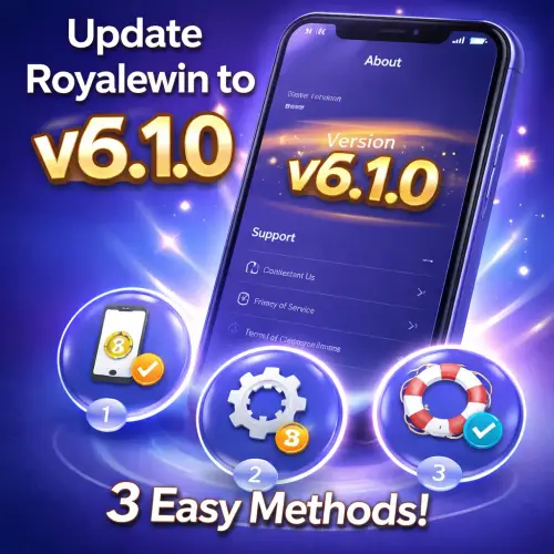 Check your current Royalewin App version, Royalewin app version, check Royalewin version, Royalewin update guide