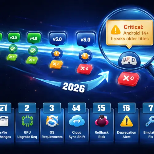 Game compatibility version history, version history, game compatibility, newer versions drop support