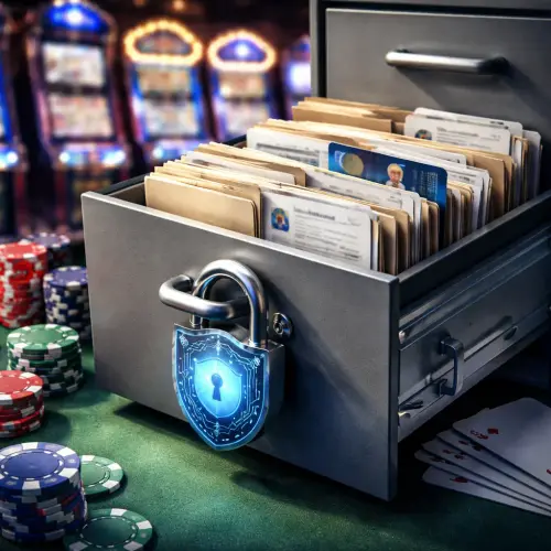 casino KYC document storage, KYC document encryption, casino retention policy, KYC data deletion
